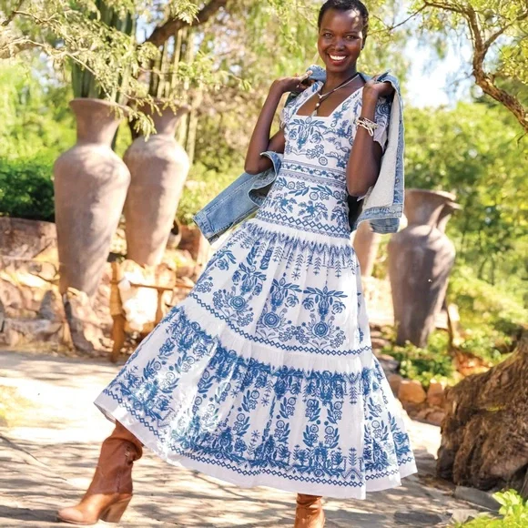sundance fall dresses Sundance Embroidered Maxi – Red Door Boutique main image 1